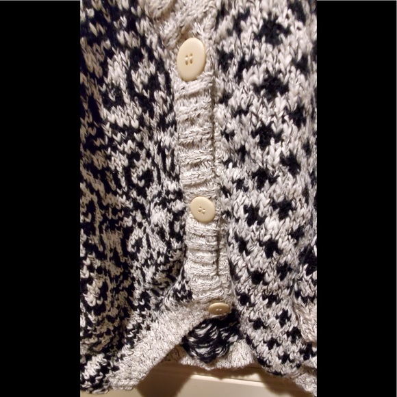 NWT VINTAGE Knit Knit Fair Isle Button Front Cardigan Size Medium - Picture 3 of 6